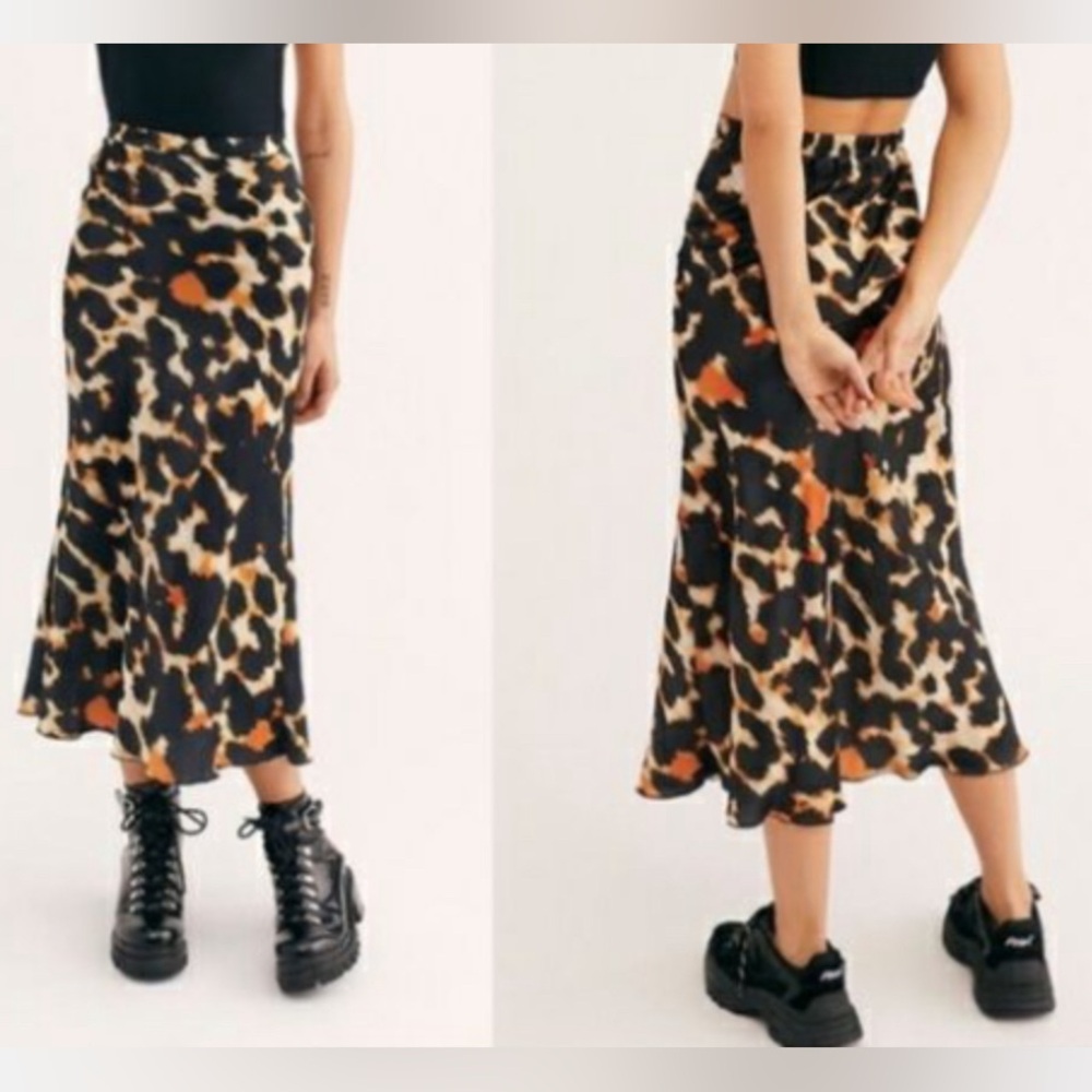 Free People Printed Skirt